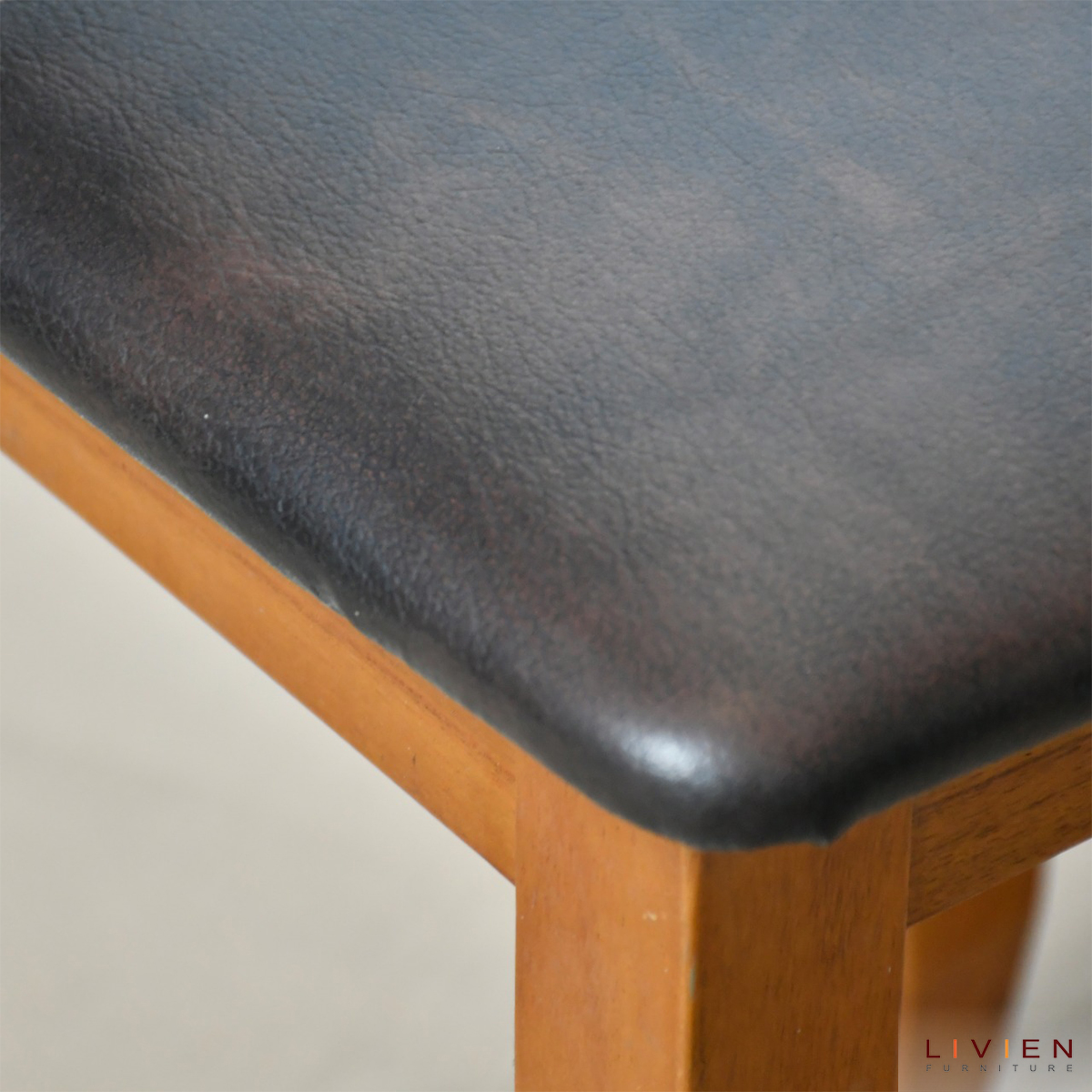 Stool Dark Brown Livien Furniture Shop