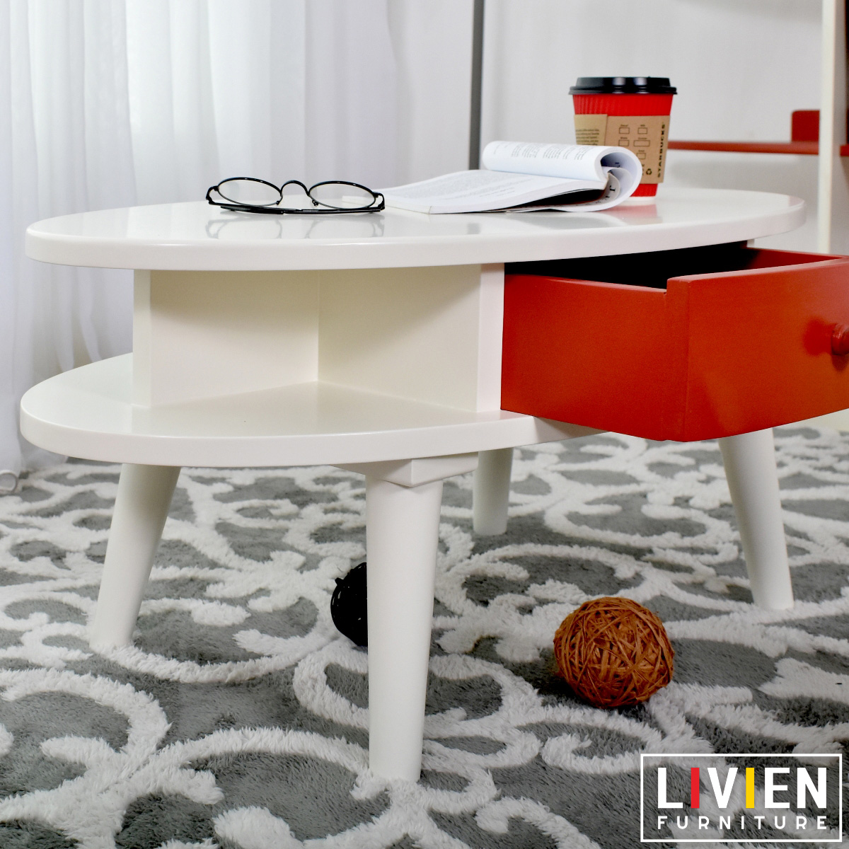 Timmy Oval Coffee Table Livien Furniture Shop